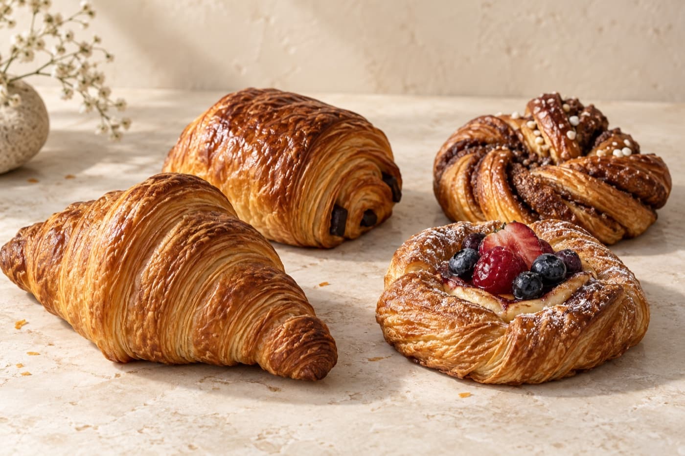 Fresh pastries in the Ndeeelicious Delight bakery